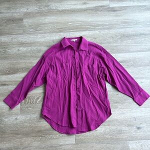 Z Supply Purple Button Down Shirt - Size XS/S